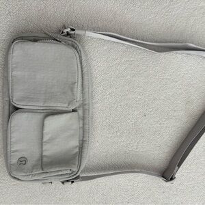 Lululemon Athletica Light Gray Messenger Bag